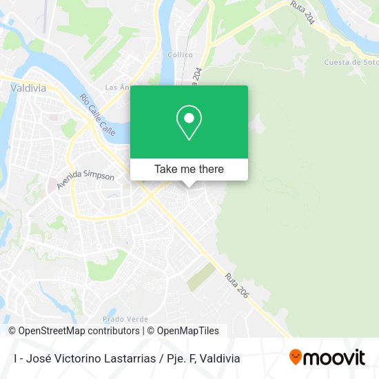 Mapa de I - José Victorino Lastarrias / Pje. F