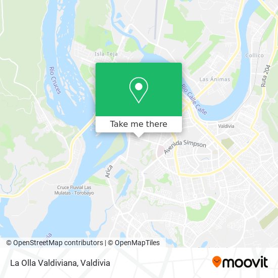 Mapa de La Olla Valdiviana