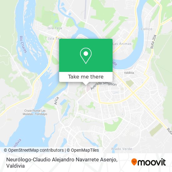 Neurólogo-Claudio Alejandro Navarrete Asenjo map
