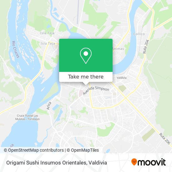 Mapa de Origami Sushi Insumos Orientales