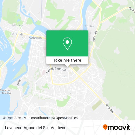 Mapa de Lavaseco Aguas del Sur
