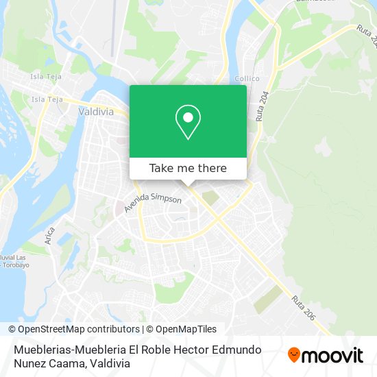 Mapa de Mueblerias-Muebleria El Roble Hector Edmundo Nunez Caama