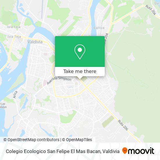 Colegio Ecologico San Felipe El Mas Bacan map