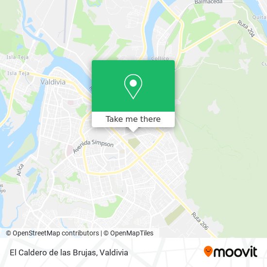 El Caldero de las Brujas map