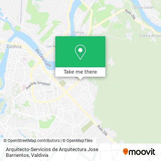 Mapa de Arquitecto-Servicios de Arquitectura Jose Barrientos