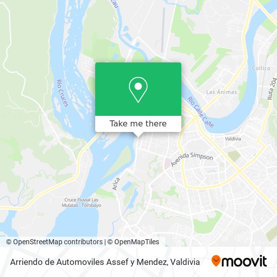 Arriendo de Automoviles Assef y Mendez map