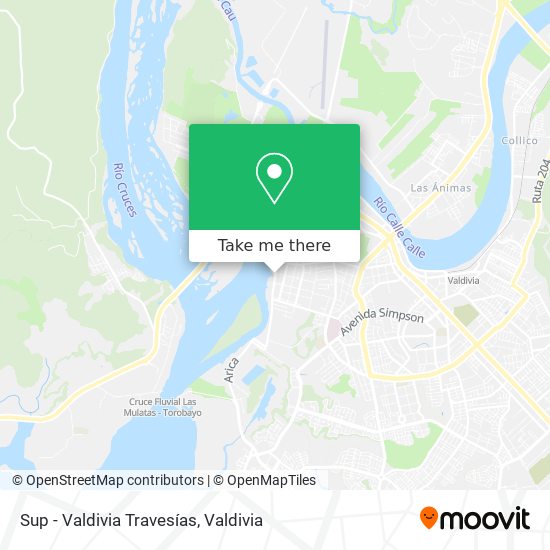 Sup - Valdivia Travesías map