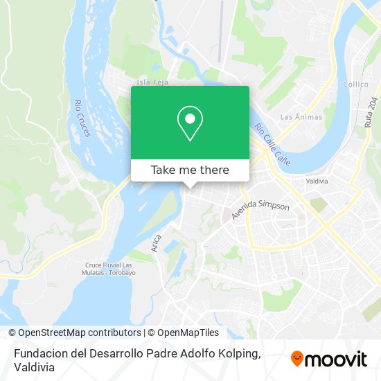 Fundacion del Desarrollo Padre Adolfo Kolping map