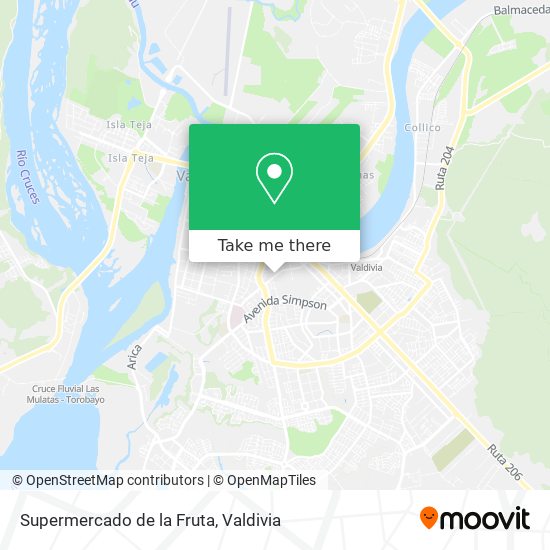 Supermercado de la Fruta map