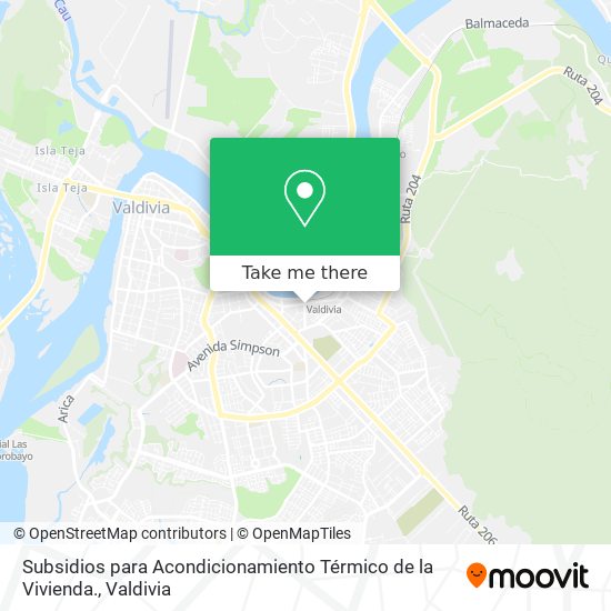 Mapa de Subsidios para Acondicionamiento Térmico de la Vivienda.