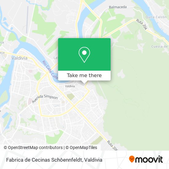 Fabrica de Cecinas Schôennfeldt map