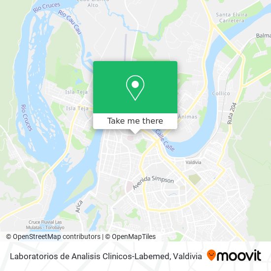 Mapa de Laboratorios de Analisis Clinicos-Labemed