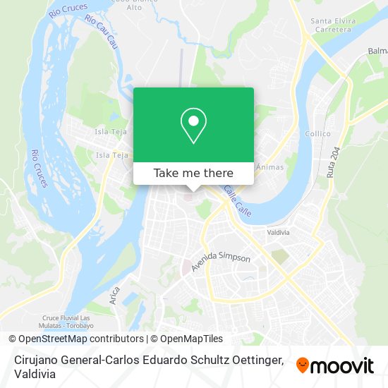 Cirujano General-Carlos Eduardo Schultz Oettinger map