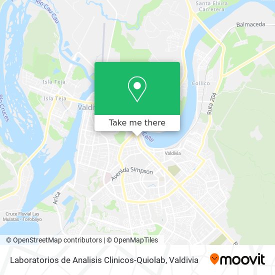 Laboratorios de Analisis Clinicos-Quiolab map