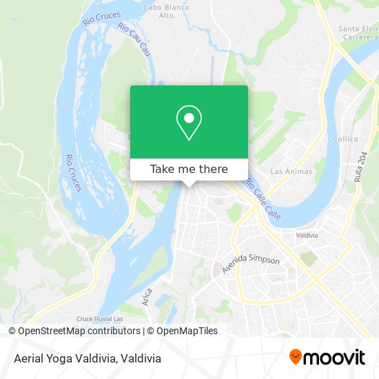 Aerial Yoga Valdivia map