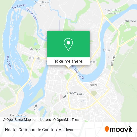 Hostal Capricho de Carlitos map