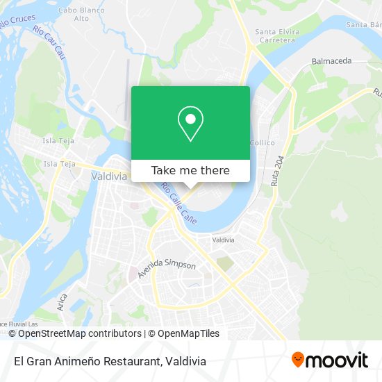 El Gran Animeño Restaurant map