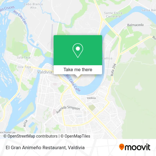 El Gran Animeño Restaurant map