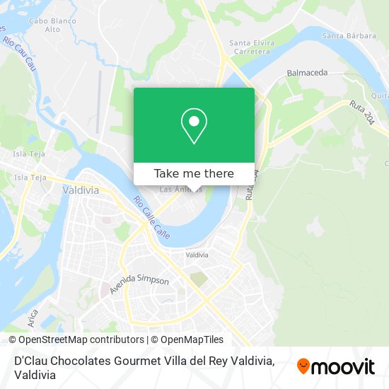 Mapa de D'Clau Chocolates Gourmet Villa del Rey Valdivia