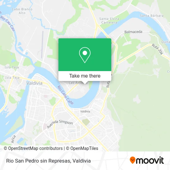 Rio San Pedro sin Represas map