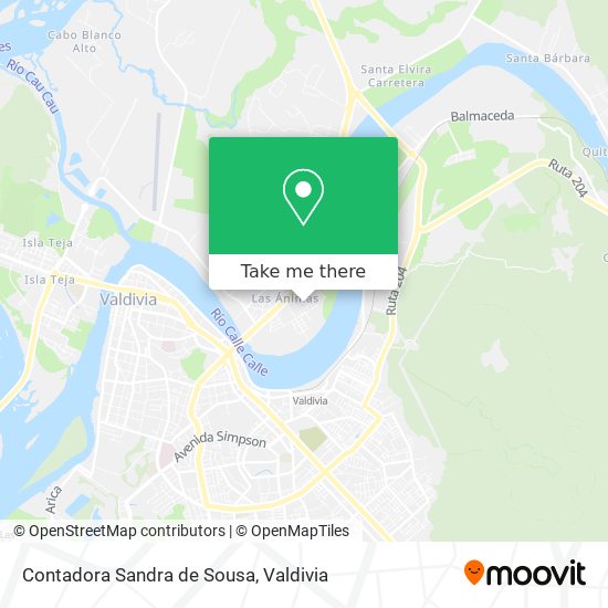 Contadora Sandra de Sousa map