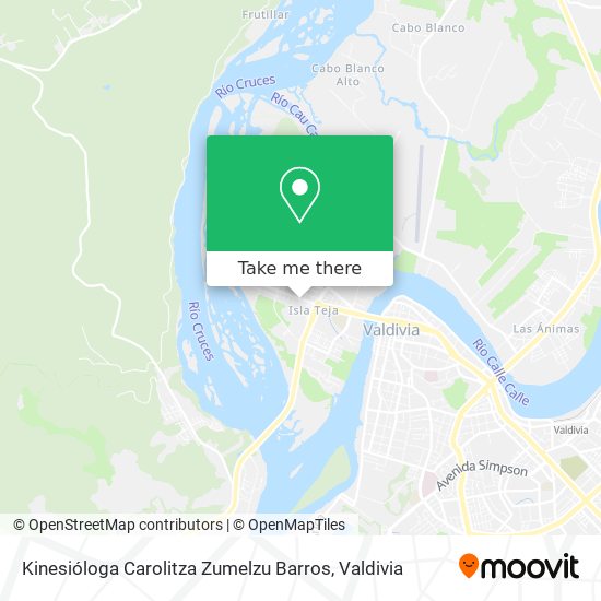 Mapa de Kinesióloga Carolitza Zumelzu Barros