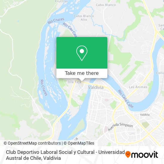 Club Deportivo Laboral Social y Cultural - Universidad Austral de Chile map