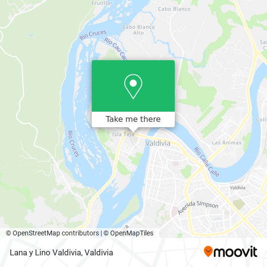 Lana y Lino Valdivia map