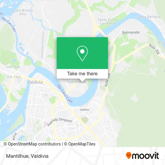 Mantilhue map