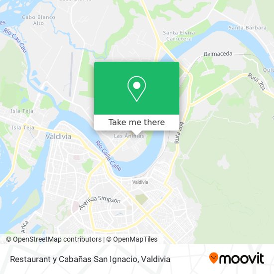 Mapa de Restaurant y Cabañas San Ignacio