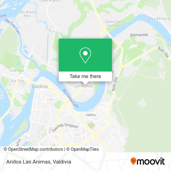 Aridos Las Animas map