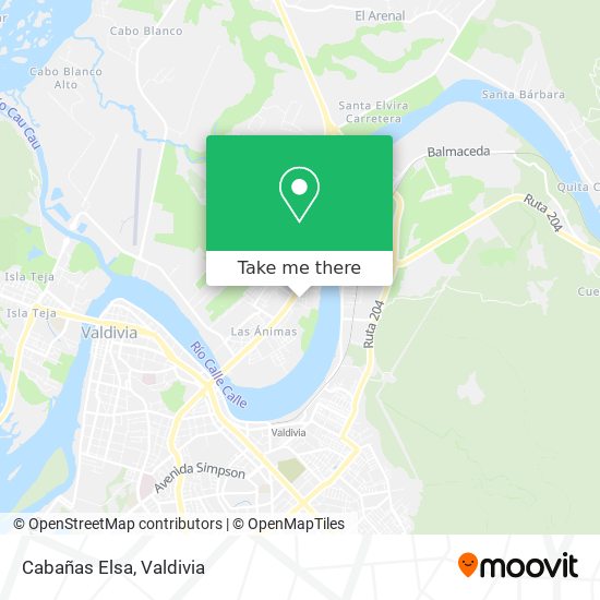 Mapa de Cabañas Elsa