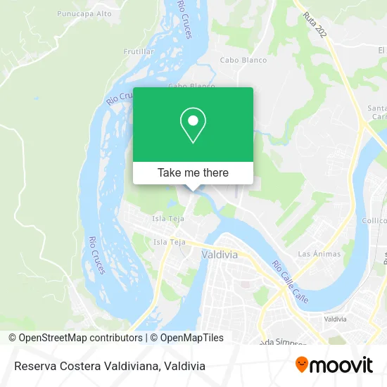 Reserva Costera Valdiviana map