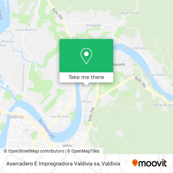 Aserradero E Impregnadora Valdivia sa map