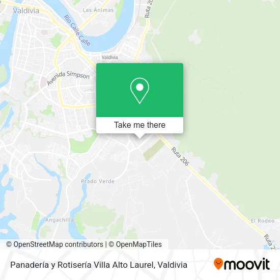 Mapa de Panadería y Rotisería Villa Alto Laurel