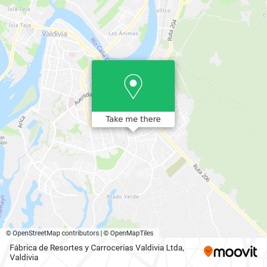 Fábrica de Resortes y Carrocerias Valdivia Ltda map