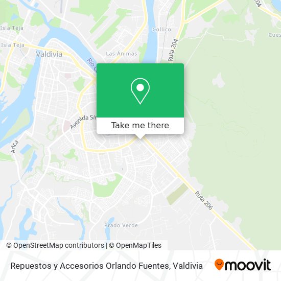Repuestos y Accesorios Orlando Fuentes map