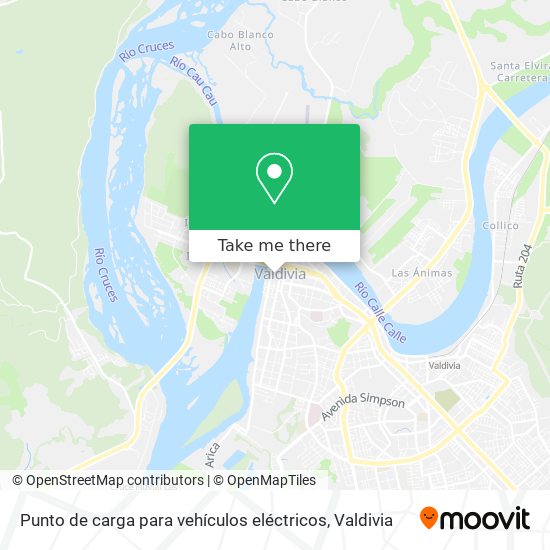 Mapa de Punto de carga para vehículos eléctricos