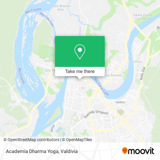 Mapa de Academia Dharma Yoga