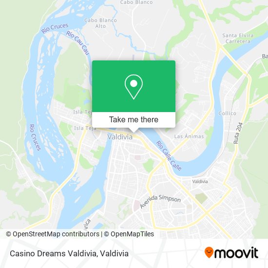 Mapa de Casino Dreams Valdivia