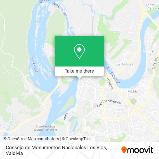 Consejo de Monumentos Nacionales Los Ríos map