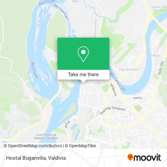 Mapa de Hostal Buganvilia