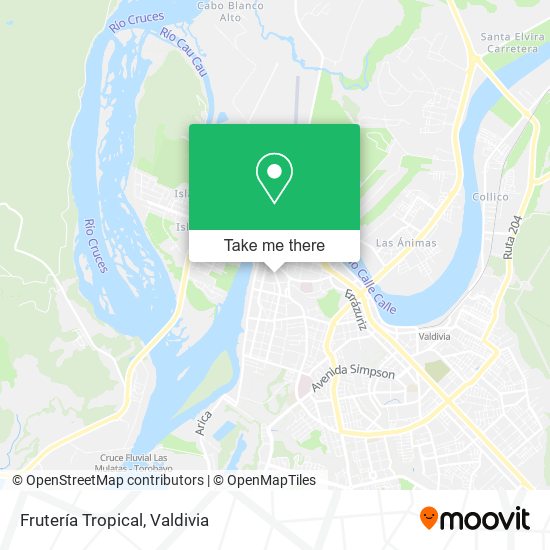 Frutería Tropical map