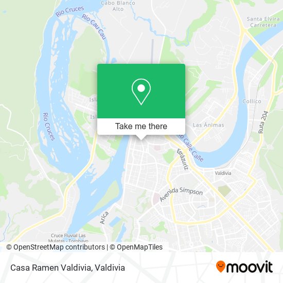 Mapa de Casa Ramen Valdivia
