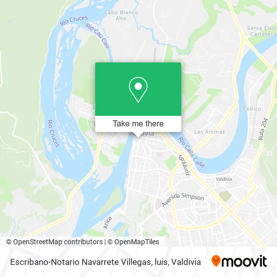 Escribano-Notario Navarrete Villegas, luis map