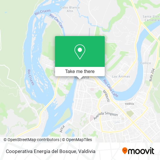 Cooperativa Energia del Bosque map