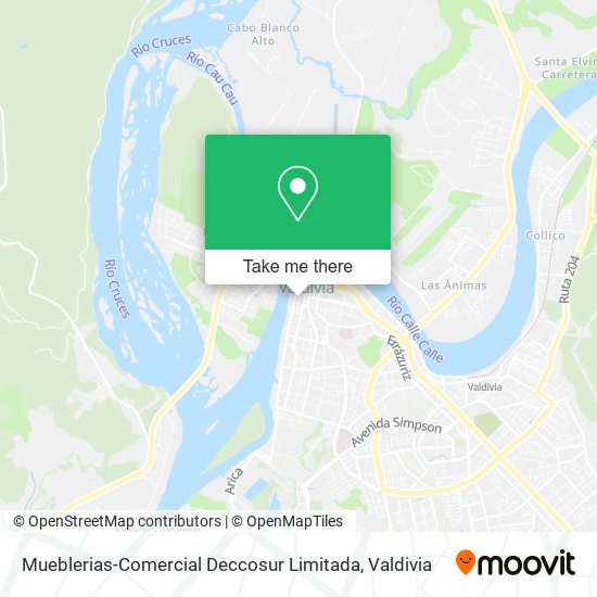 Mueblerias-Comercial Deccosur Limitada map