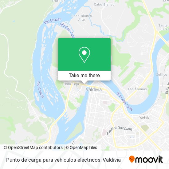 Punto de carga para vehículos eléctricos map