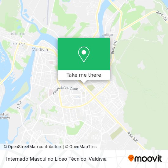 Internado Masculino Liceo Técnico map