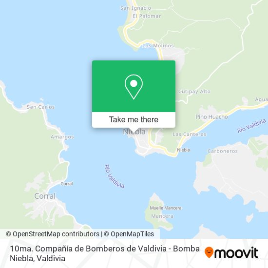 10ma. Compañía de Bomberos de Valdivia - Bomba Niebla map